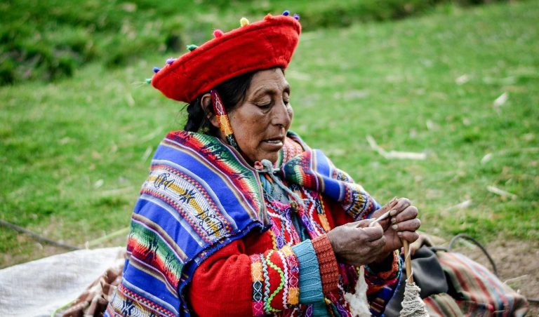 Peruvian andean woman