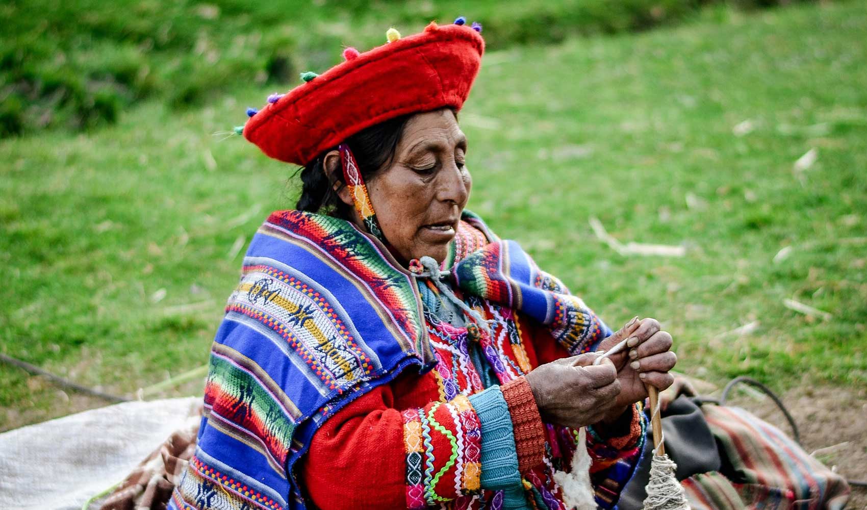 Peruvian andean woman